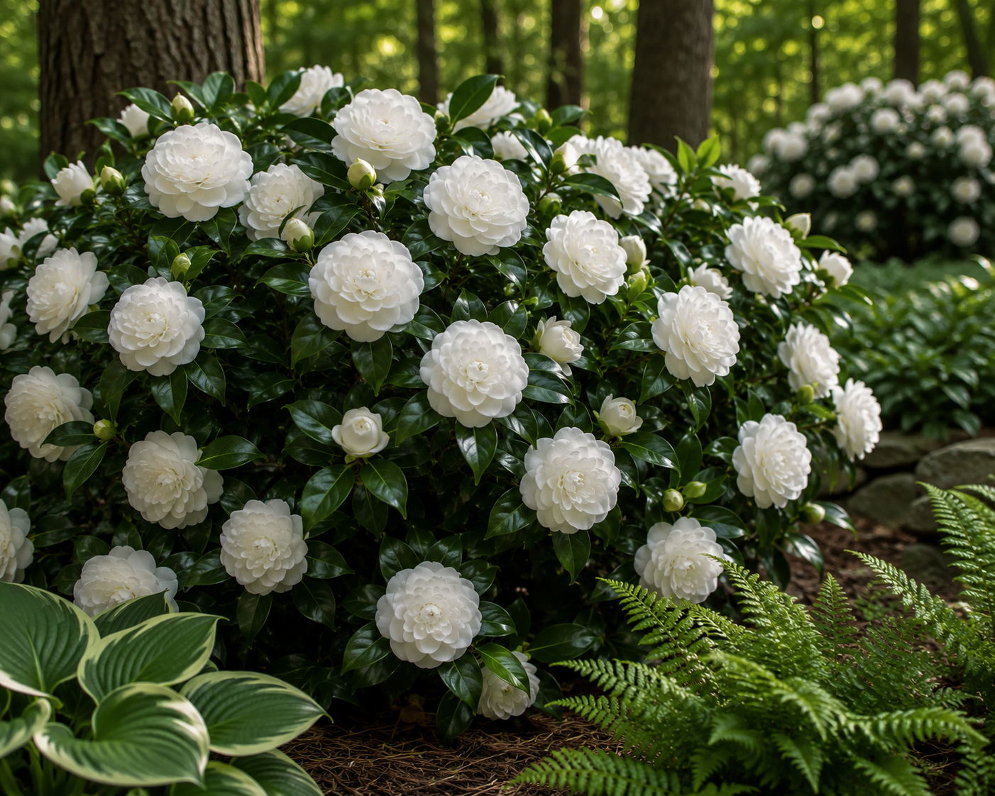 Sea Foam Camellia