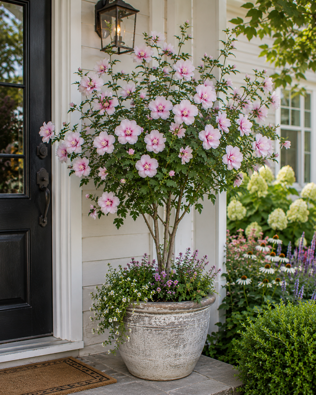 Double Pink Rose of Sharon Tree