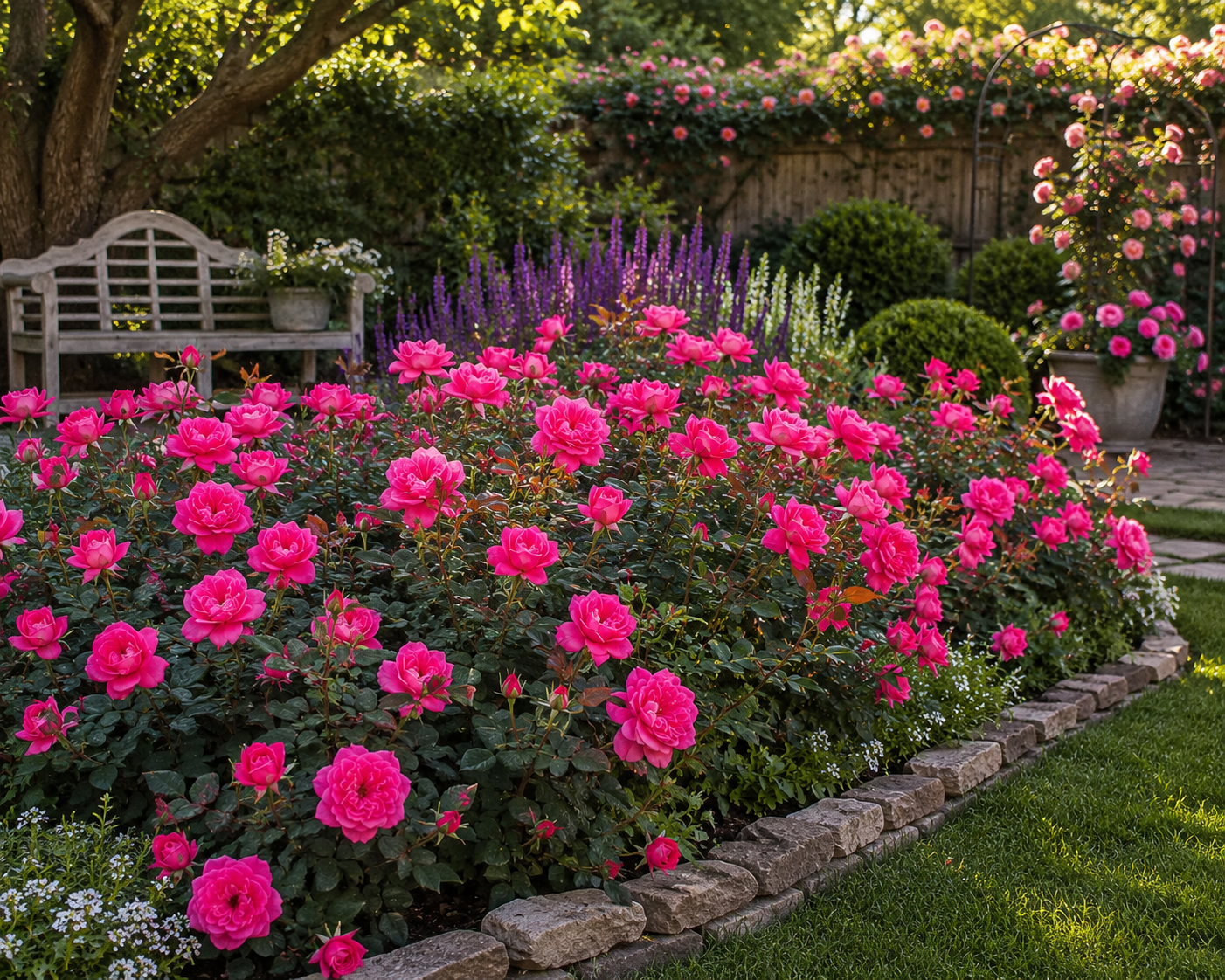 Pink Double Knock Out® Rose